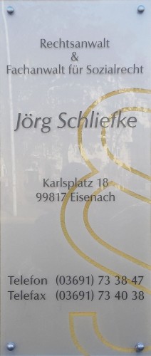 Rechtsanwalt Jörg Schliefke Rechtsanwalt Erfurt Fachanwalt Sozialrecht